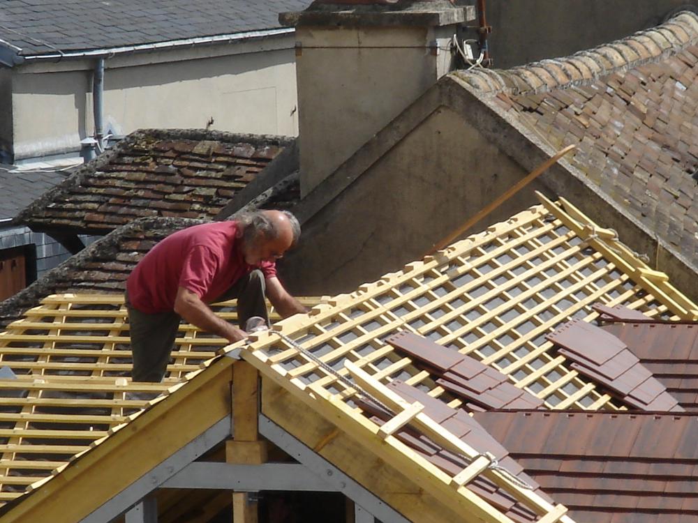 artisan, couvreur