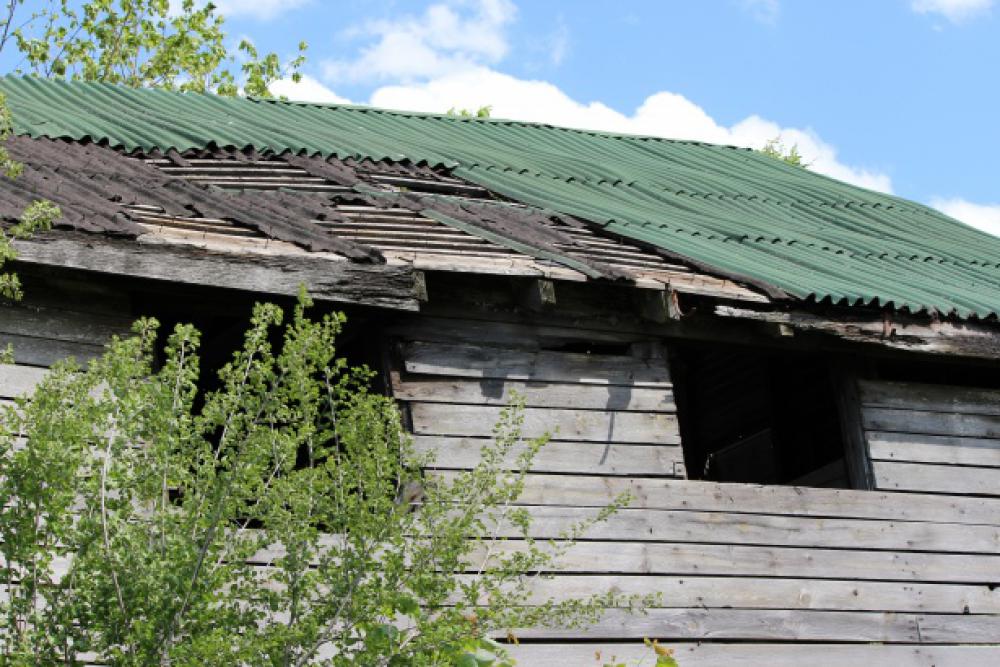 toiture abîmée